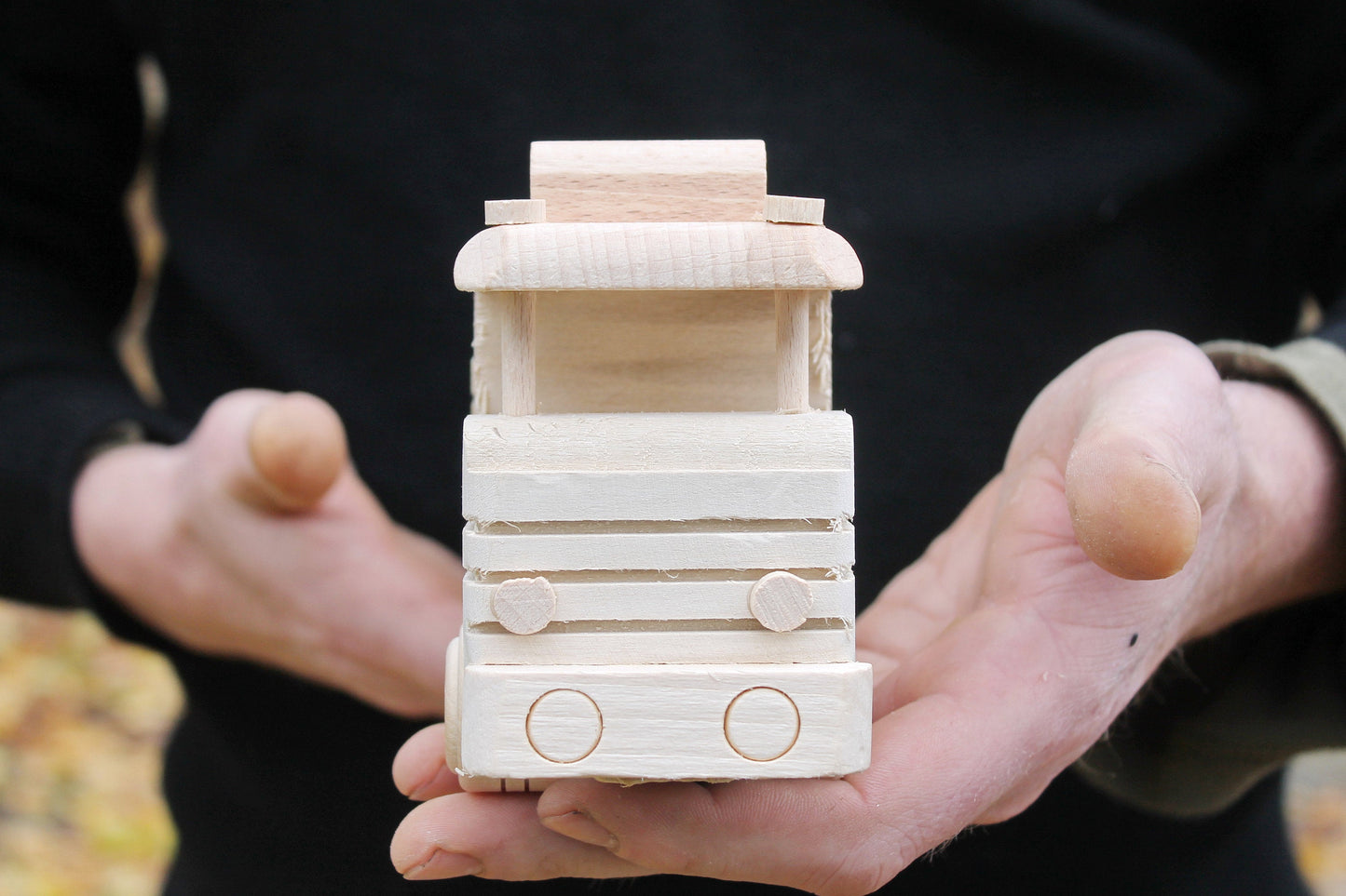 Machine-track, fura, 275 mm - wooden toy, made of eco friendly beech tree - wooden car - wooden car for kids