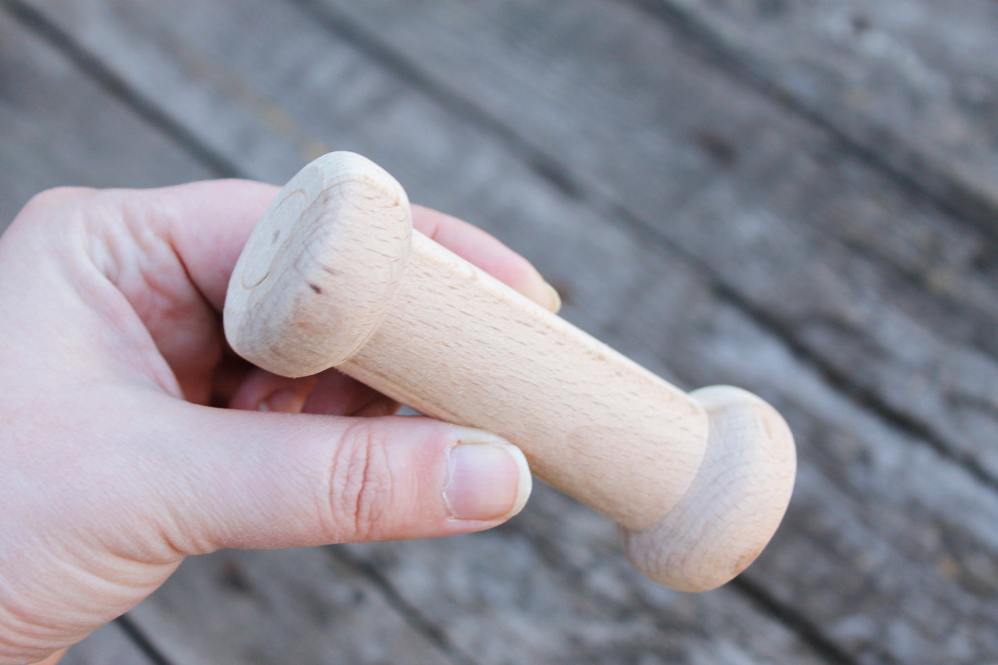 Unfinished wooden spool large size - natural - eco friendly - beech wood