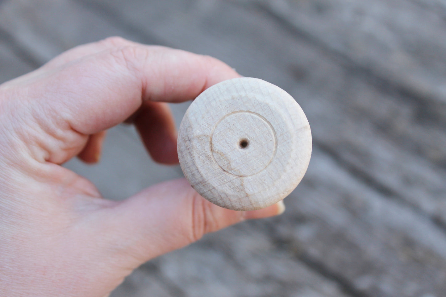 Unfinished wooden spool large size - natural - eco friendly - beech wood