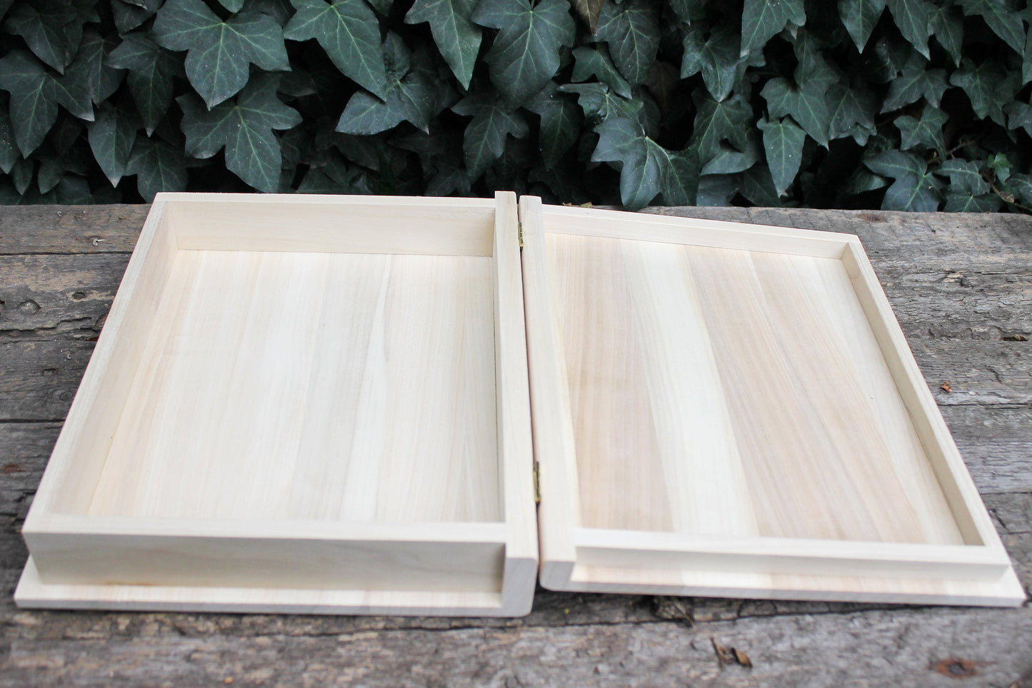 Book-box 300x250 mm - eco-friendly - made of poplar wood - wooden book