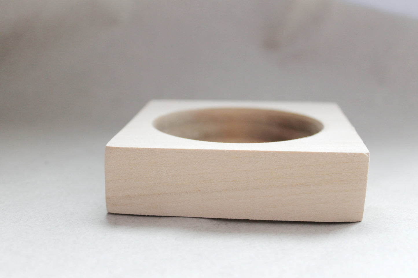 Wooden square bangle/bracelet 25 mm - 1 inches - unfinished bracelet - natural eco friendly - made of linden wood