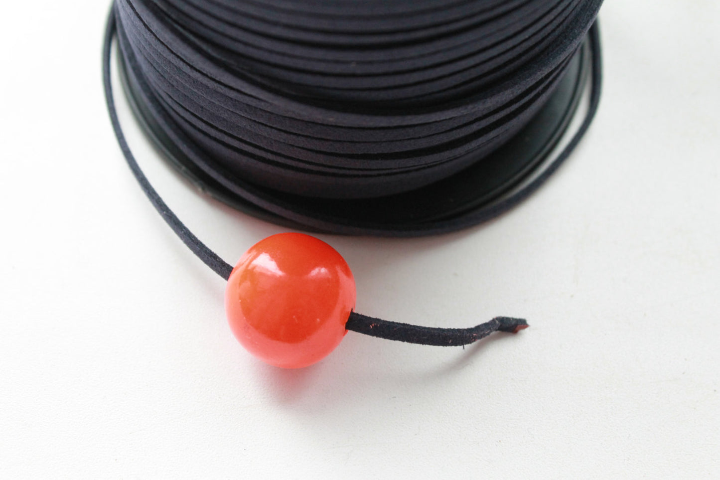 Dark blue Suede cord - high quality soft faux cord 2 m - 2,18 yards or 6,5 feet