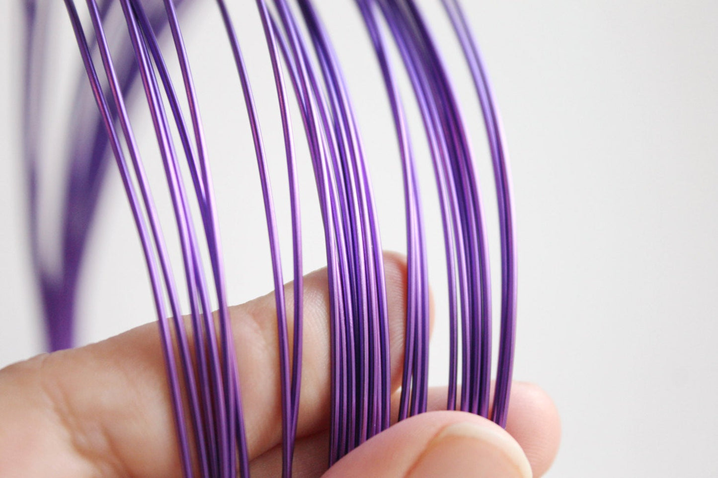 Aluminum wire Lilac - diameter 1 mm - 10 meters - Jewelry Craft Wire Wrapping - 05