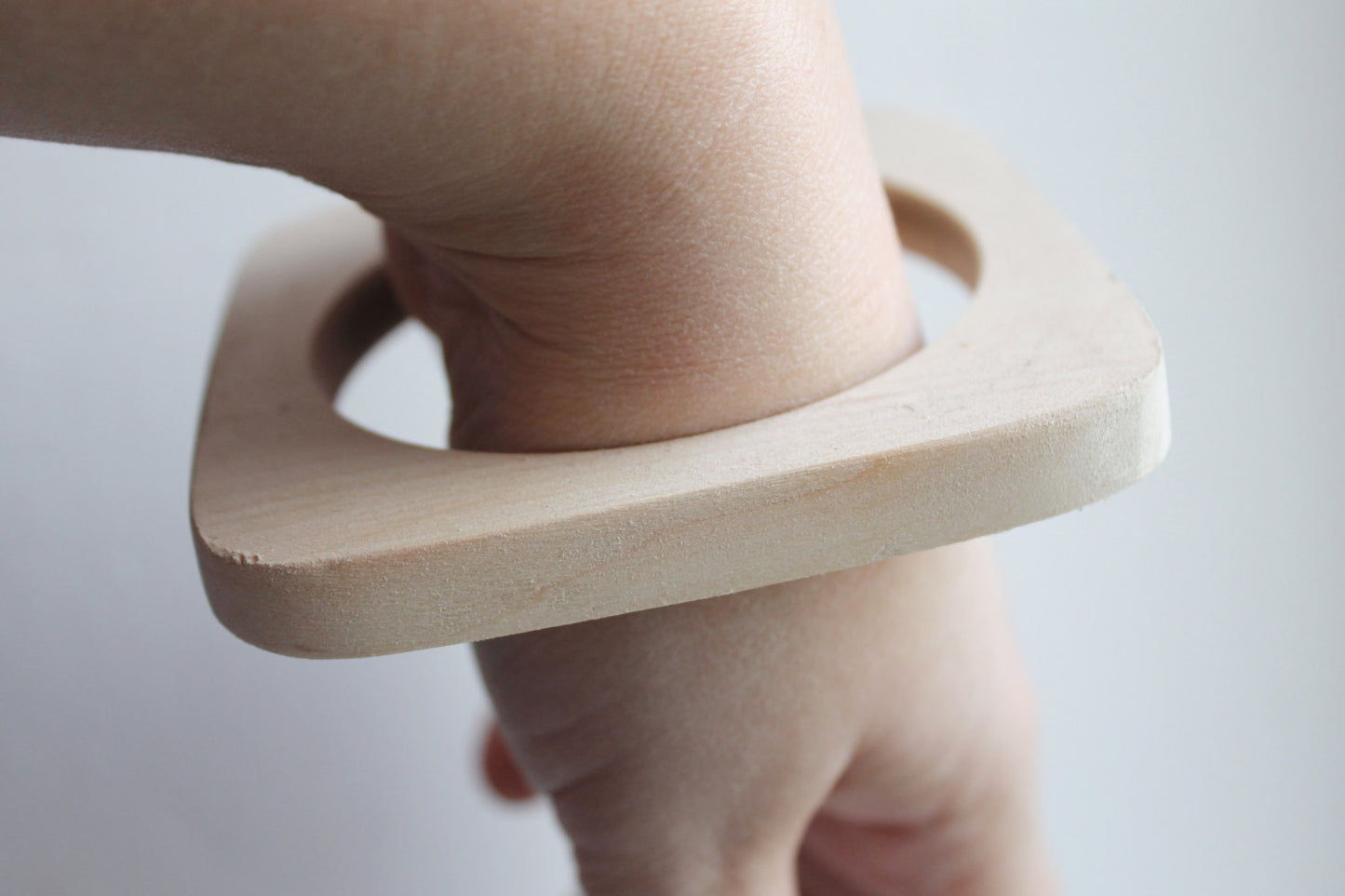 10 mm Wooden bracelet unfinished square - natural eco friendly