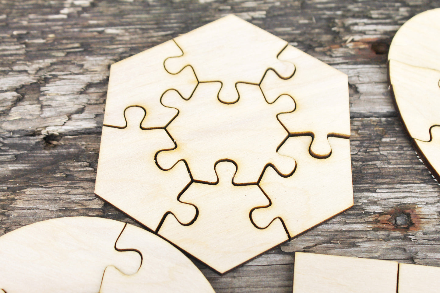 Wooden puzzle blanks - kids puzzle - laser cut puzzle blank - Wooden Puzzle - pick a form