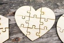 Load image into Gallery viewer, Wooden puzzle blanks - kids puzzle - laser cut puzzle blank - Wooden Puzzle - pick a form
