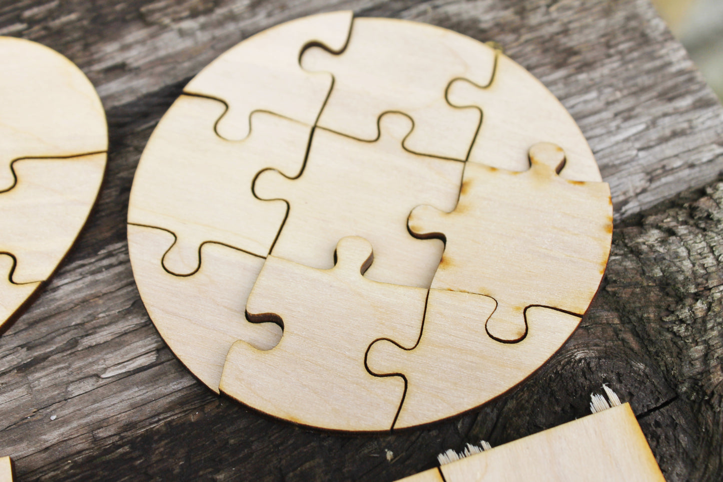 Wooden puzzle blanks - kids puzzle - laser cut puzzle blank - Wooden Puzzle - pick a form