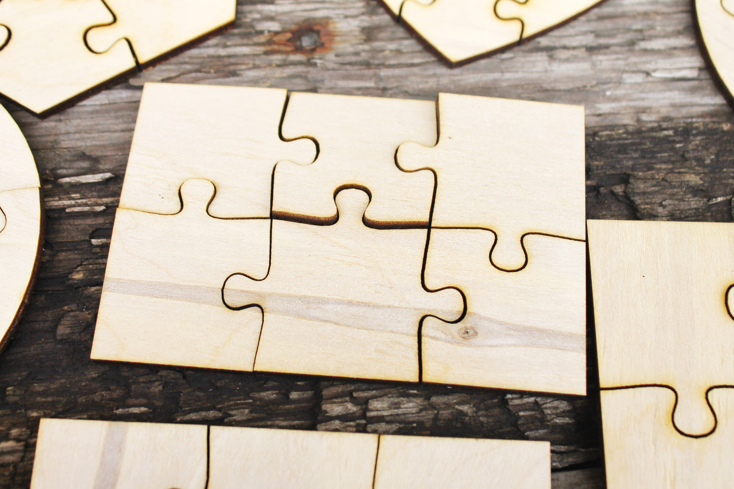 Wooden puzzle blanks - kids puzzle - laser cut puzzle blank - Wooden Puzzle - pick a form