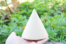 Load image into Gallery viewer, Big Wooden cones 100x100 mm - 3.9 inches - eco friendly - CONES - without holes - beech wood
