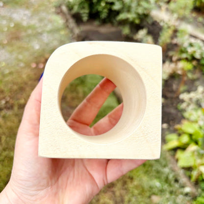 Extra Wide Unfinished Wooden Bangle Bracelet Blank – 70 mm Wide Handmade Сhunky Bracelet for DIY Jewelry, 68 mm Inner Diameter, Craft Supply