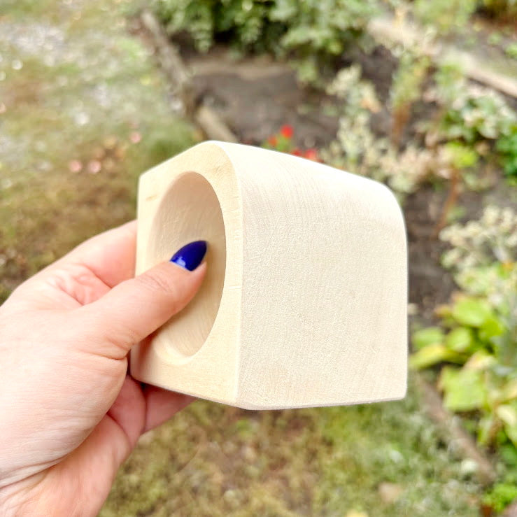 Extra Wide Unfinished Wooden Bangle Bracelet Blank – 70 mm Wide Handmade Сhunky Bracelet for DIY Jewelry, 68 mm Inner Diameter, Craft Supply