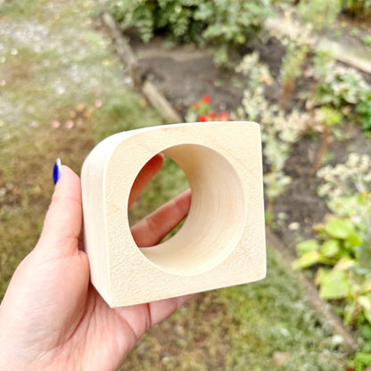 Extra Wide Unfinished Wooden Bangle Bracelet Blank – 70 mm Wide Handmade Сhunky Bracelet for DIY Jewelry, 68 mm Inner Diameter, Craft Supply