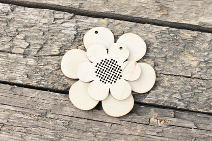 Flower Cross stitch pendant blanks - blanks Wood Needlecraft Pendant - different sizes