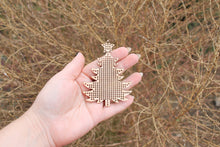 Load image into Gallery viewer, Christmas tree - Cross stitch blank 3.5 inches - blanks Wood Needlecraft Pendant, wooden cross stitch blank
