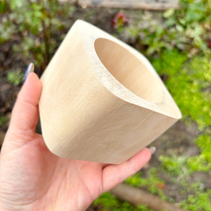 Wide Square Wooden Cuff Bracelet 70 mm, Minimalist Natural Wooden Bangle, Large Statement Bracelet, Eco Jewelry, Unfinished linden Wood