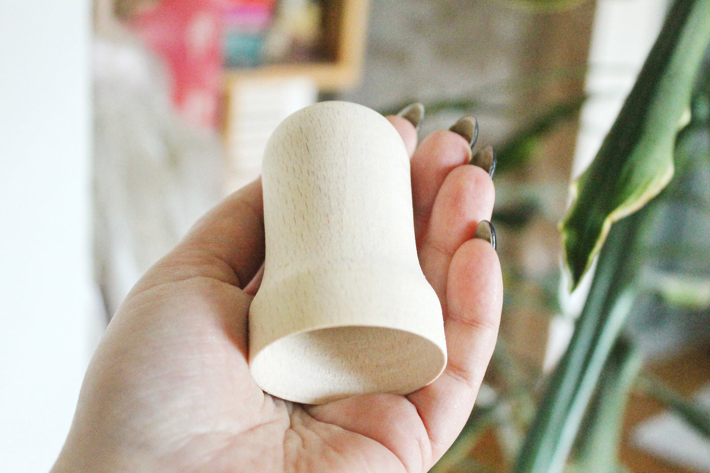 Wooden Bell 75 mm - 3 inches - unfinished wooden bell - without tongue - Christmas bell - wooden eco friendly toy