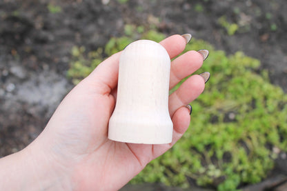 Wooden Bell 75 mm - 3 inches - unfinished wooden bell - without tongue - Christmas bell - wooden eco friendly toy