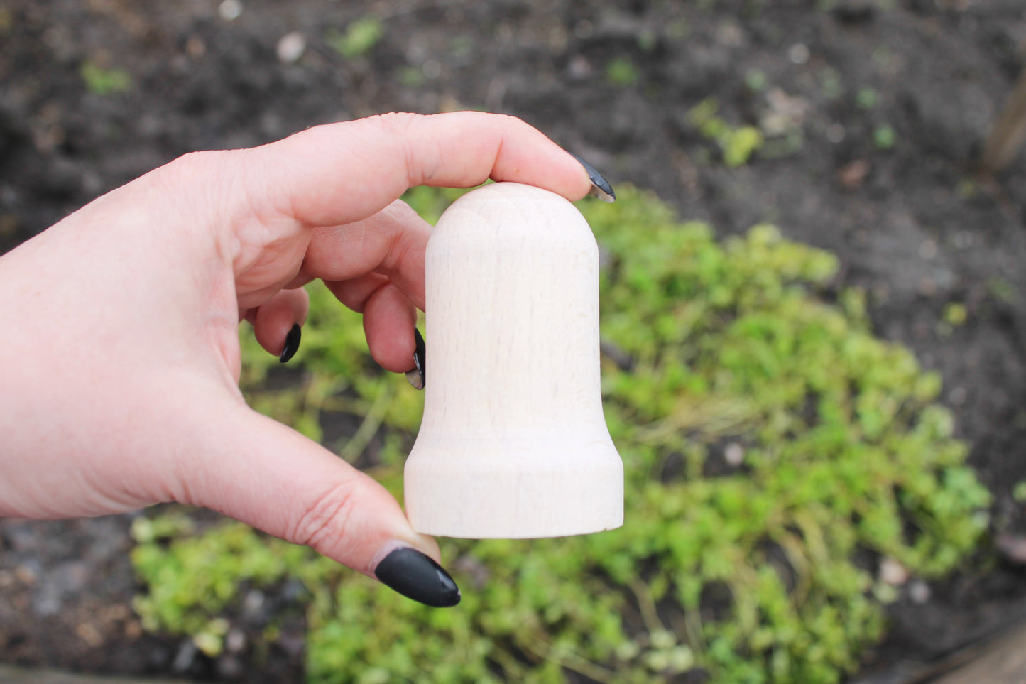 Wooden Bell 75 mm - 3 inches - unfinished wooden bell - without tongue - Christmas bell - wooden eco friendly toy