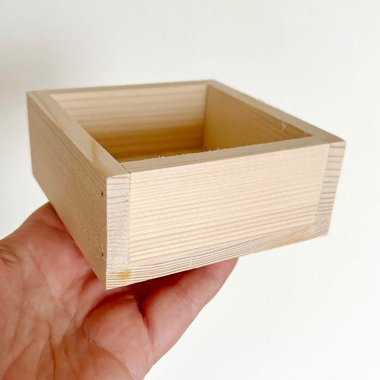 Unfinished Wooden Box 4x4 Inch, Blank Square Wood Box for Crafts, Small Spruce Wood Storage Box, DIY Craft Supply