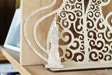 Load image into Gallery viewer, Empire State Building - cross stitch blank - 120 mm - 4.7 inch - blank Wood for Needlecraft - wooden cross stitch blank
