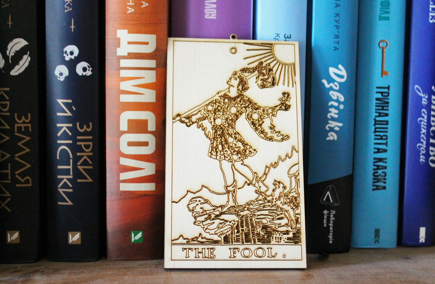 Wooden Tarot ornaments - 5x3 inches - laser cut TAROT cards - made of plywood (all deck soon with time)