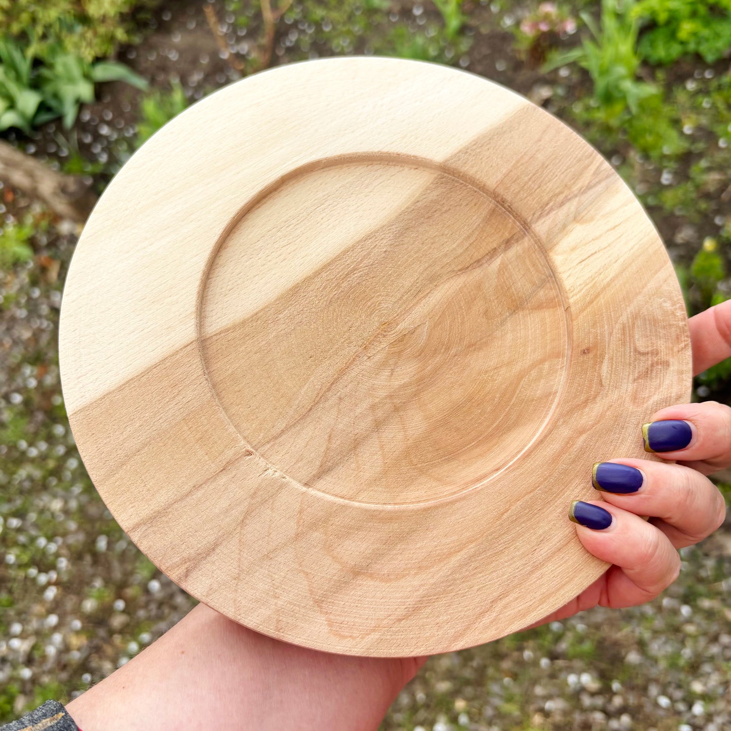 Round Wooden Cheese Board 7.9 inches, Alder Wood Serving Plate, Rustic Kitchen Tray, Unfinished Natural Wood Charcuterie Board Gift