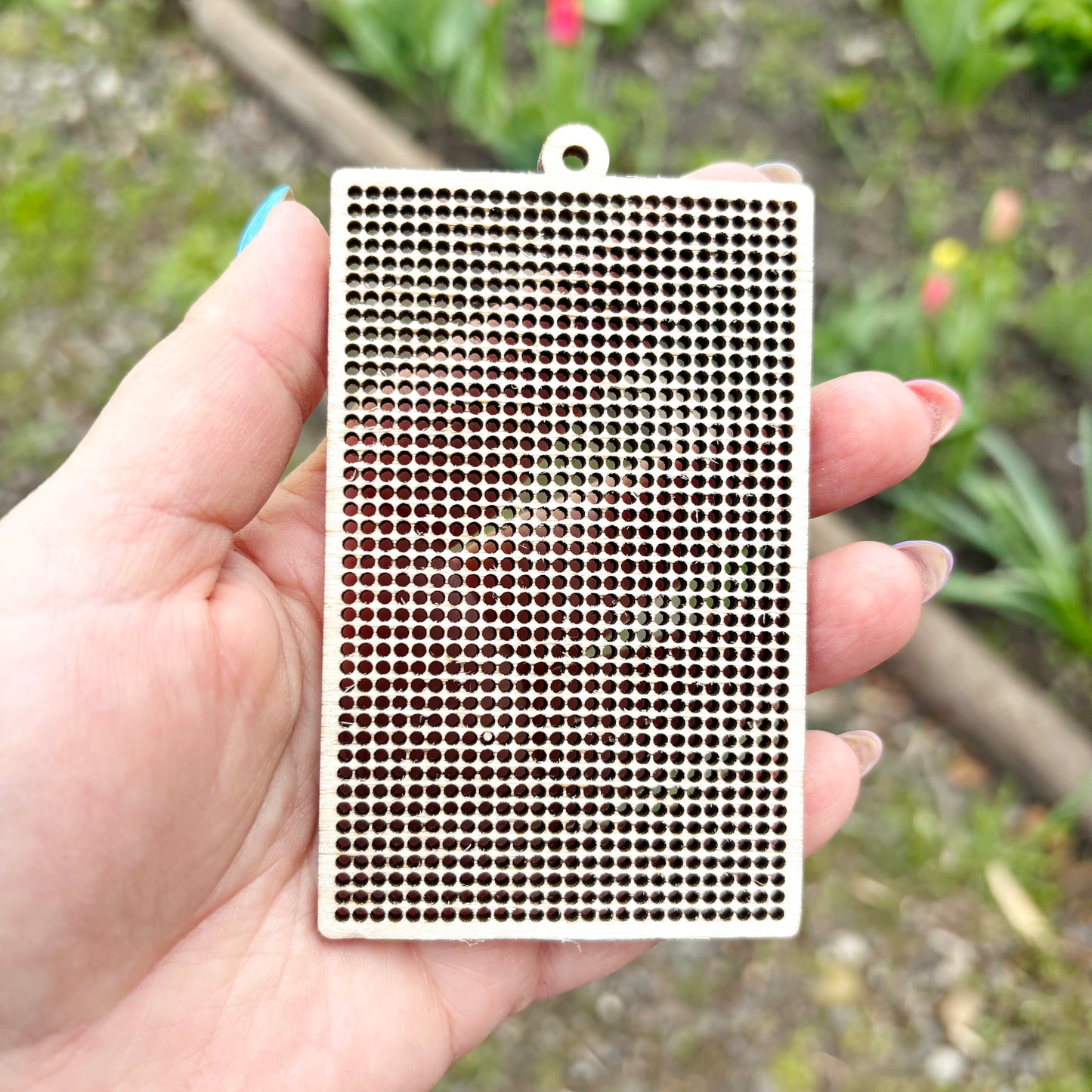 Cross Stitch Wood Blank Rectangle 4x2.4 Inch, Embroidery Board Birch Plywood 4mm, DIY Needlepoint Small Hanging Frame