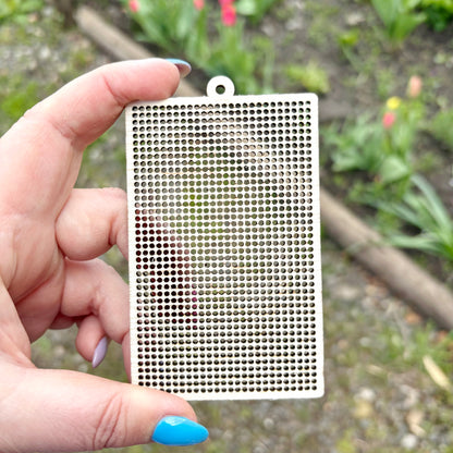 Cross Stitch Wood Blank Rectangle 4x2.4 Inch, Embroidery Board Birch Plywood 4mm, DIY Needlepoint Small Hanging Frame