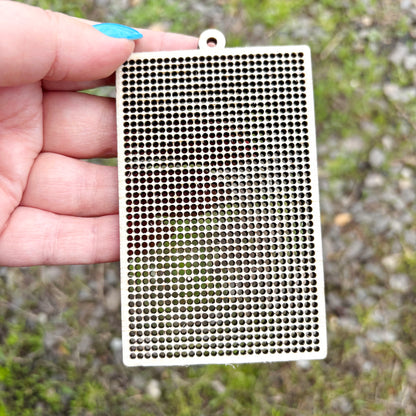 Cross Stitch Wood Blank Rectangle 4x2.4 Inch, Embroidery Board Birch Plywood 4mm, DIY Needlepoint Small Hanging Frame