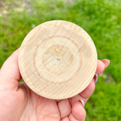 Large Wooden Cone 3 Inch, Unfinished Beech Wood Cone for Waldorf Crafts, Montessori Decor, Natural DIY Wood Shape