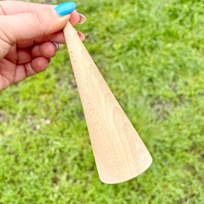 Large Wooden Cone 150mm - 5.9 inch - Beech Wood Blank for Crafts Natural Waldorf Decor DIY Painting Cone Peg Doll Base