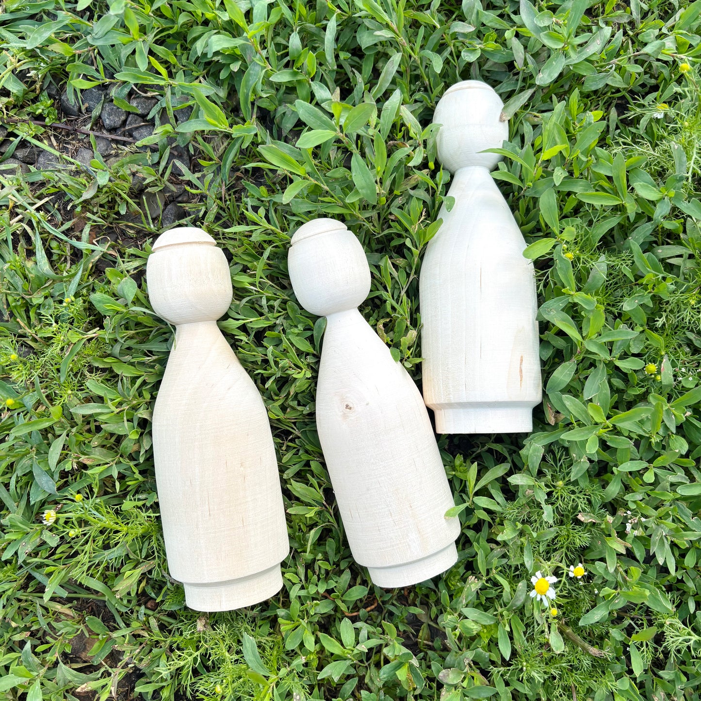Large Unfinished Wooden Doll Figure, Beech Wood Peg Doll Body, Waldorf Craft Blank, DIY Painting Decor, 205mm - 8.1 inches