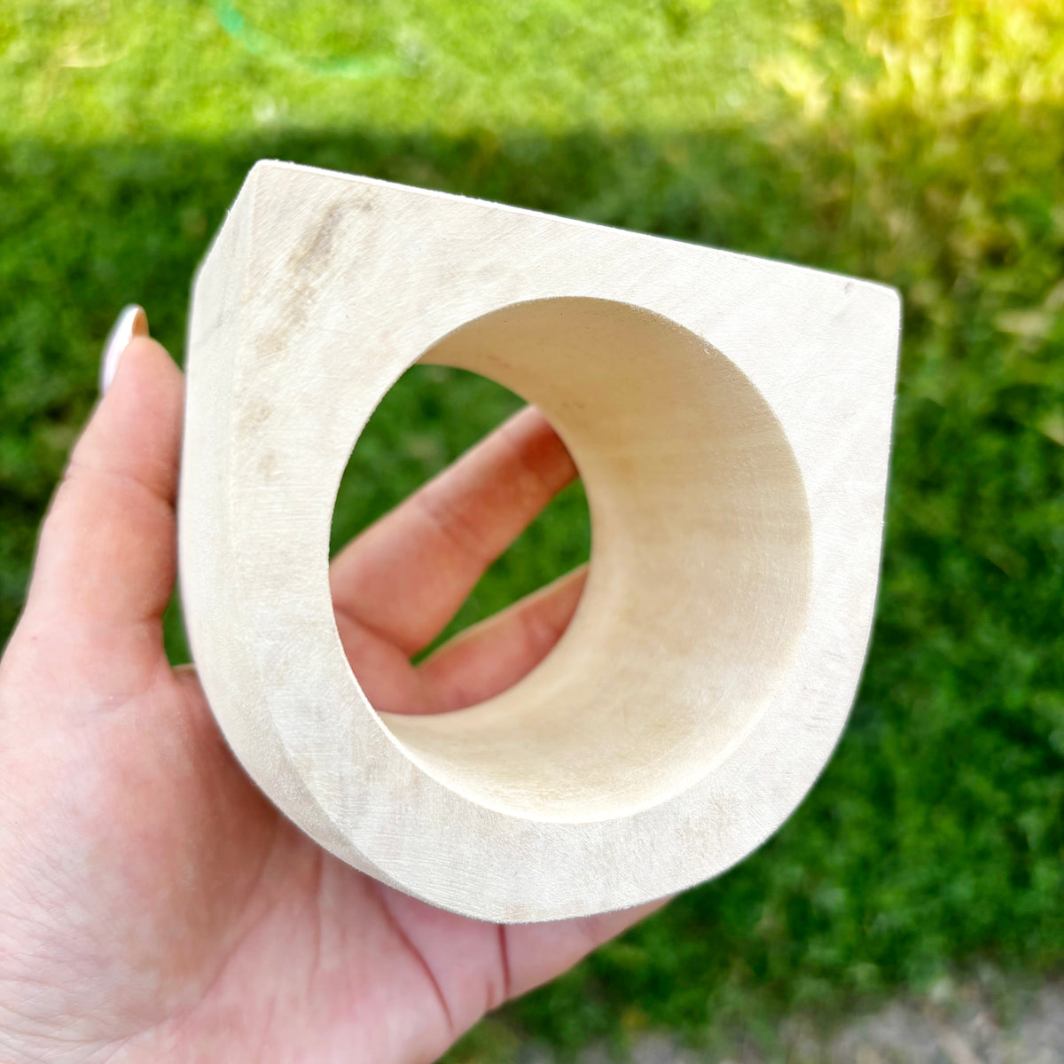 Unfinished Wooden Bangle Bracelet, Wide Linden Wood Cuff, DIY Paintable Bracelet Blank, Wood Jewelry Base for Decoupage