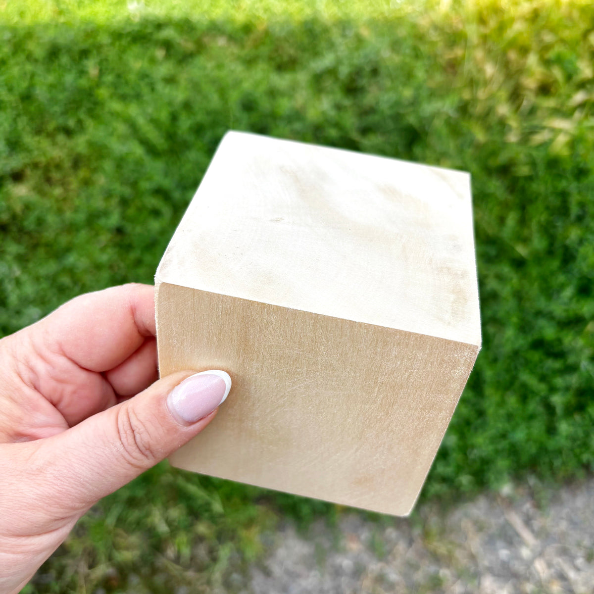 Wide Square Wooden Bangle Bracelet, Unfinished Linden Wood Cuff, DIY Paintable Bracelet Blank, Natural Wood Jewelry Base
