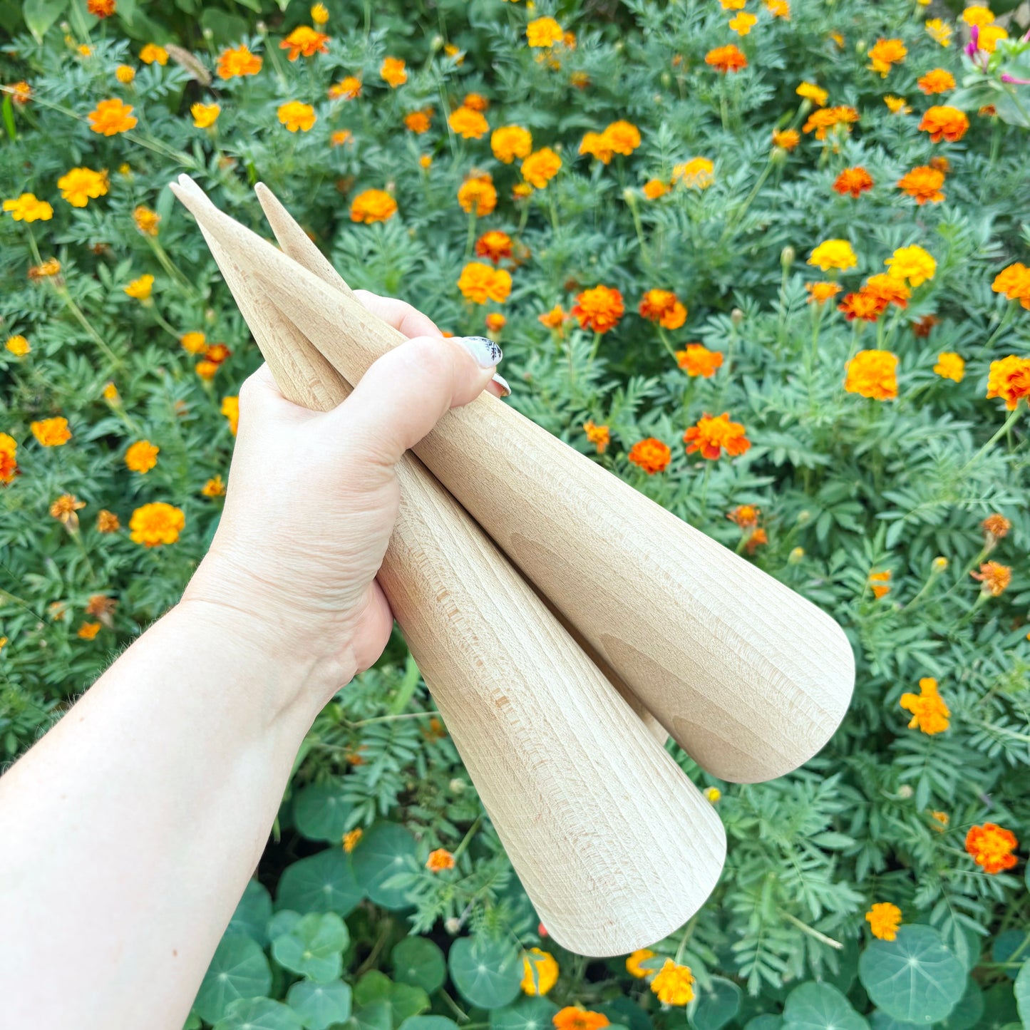 Large Beech Wood Cone 11.8 Inch Unfinished Wooden Form, Natural Carpathian Beech, DIY Craft Blank, Decor and Woodworking Supply