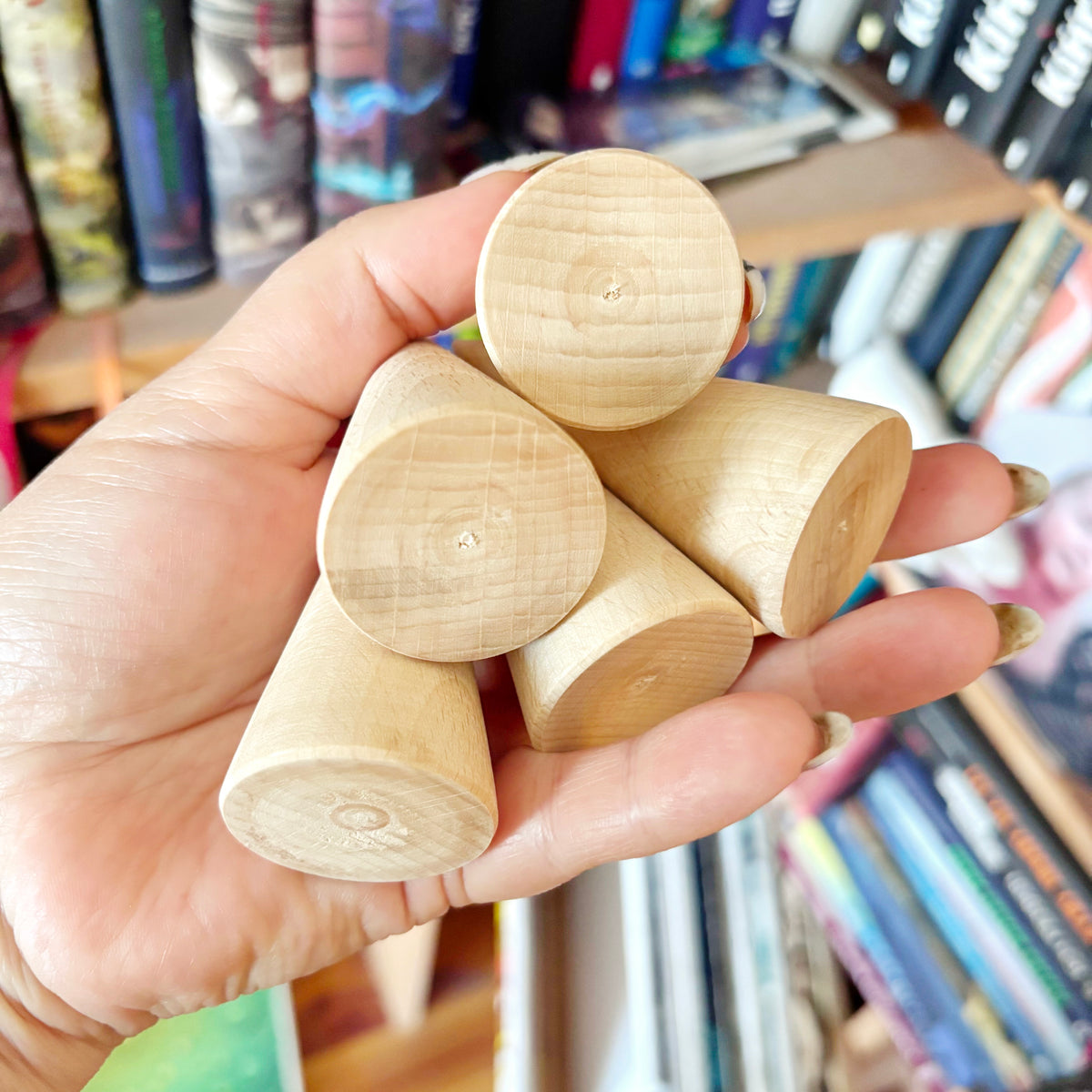 Large Wooden Cones 75x35 mm – Unfinished Beech Wood Craft Supplies, DIY Decor, Painting & Handmade Projects
