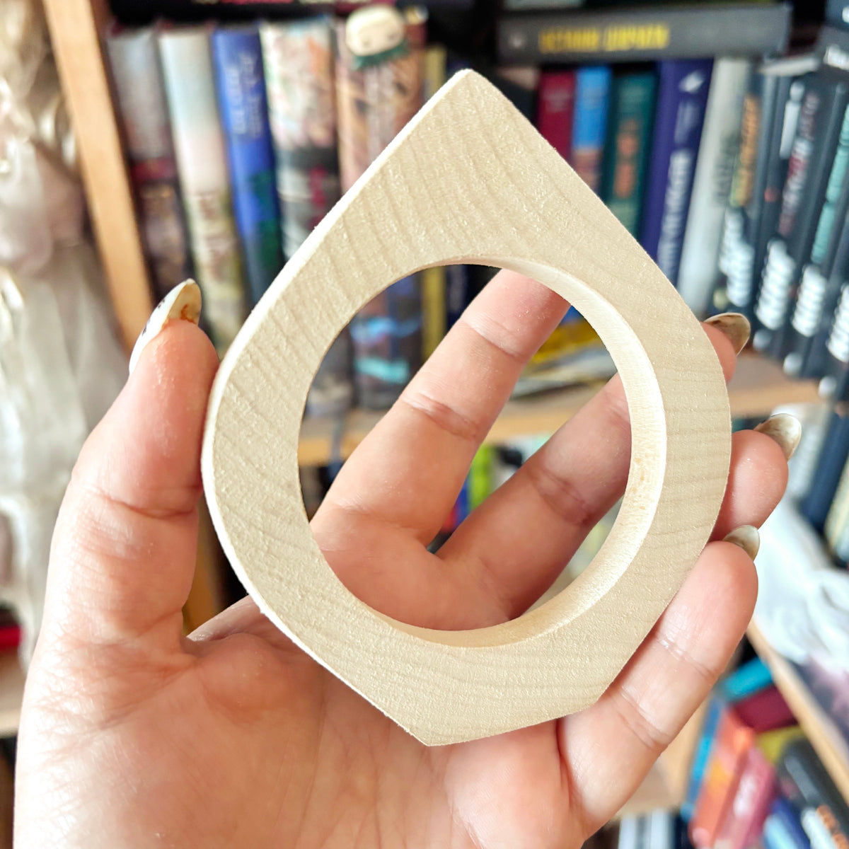 Unfinished Wooden Bangle Blank – Linden Wood Bracelet Base, 68mm Inner Diameter, DIY Cuff for Painting & Crafts - NE2