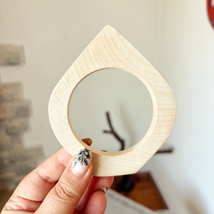 Unfinished Wooden Bangle Blank – Linden Wood Bracelet Base, 68mm Inner Diameter, DIY Cuff for Painting & Crafts - NE2