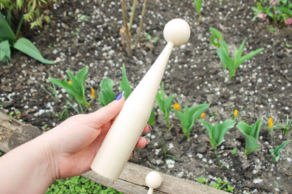 Unfinished wooden blank for doll - to make a doll - 250 mm x 40 mm - 9.8 x 1.6 inches - made of linden wood