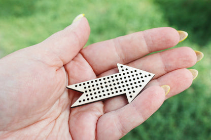 Set of 8 Embroidery Blanks – Laser Cut Wooden Shapes for Stitching Projects - blanks Wood Needlecraft Pendant