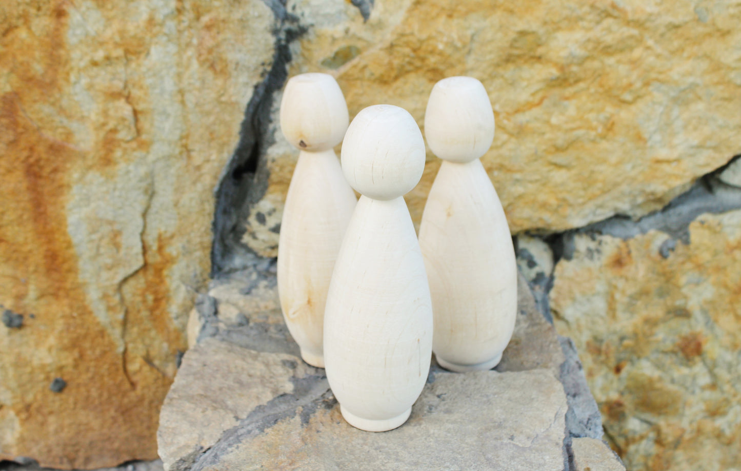 Unfinished Wooden Doll / Skittle – 8.1” Tall | DIY Beech Wood Figure - unfinished wooden skittle