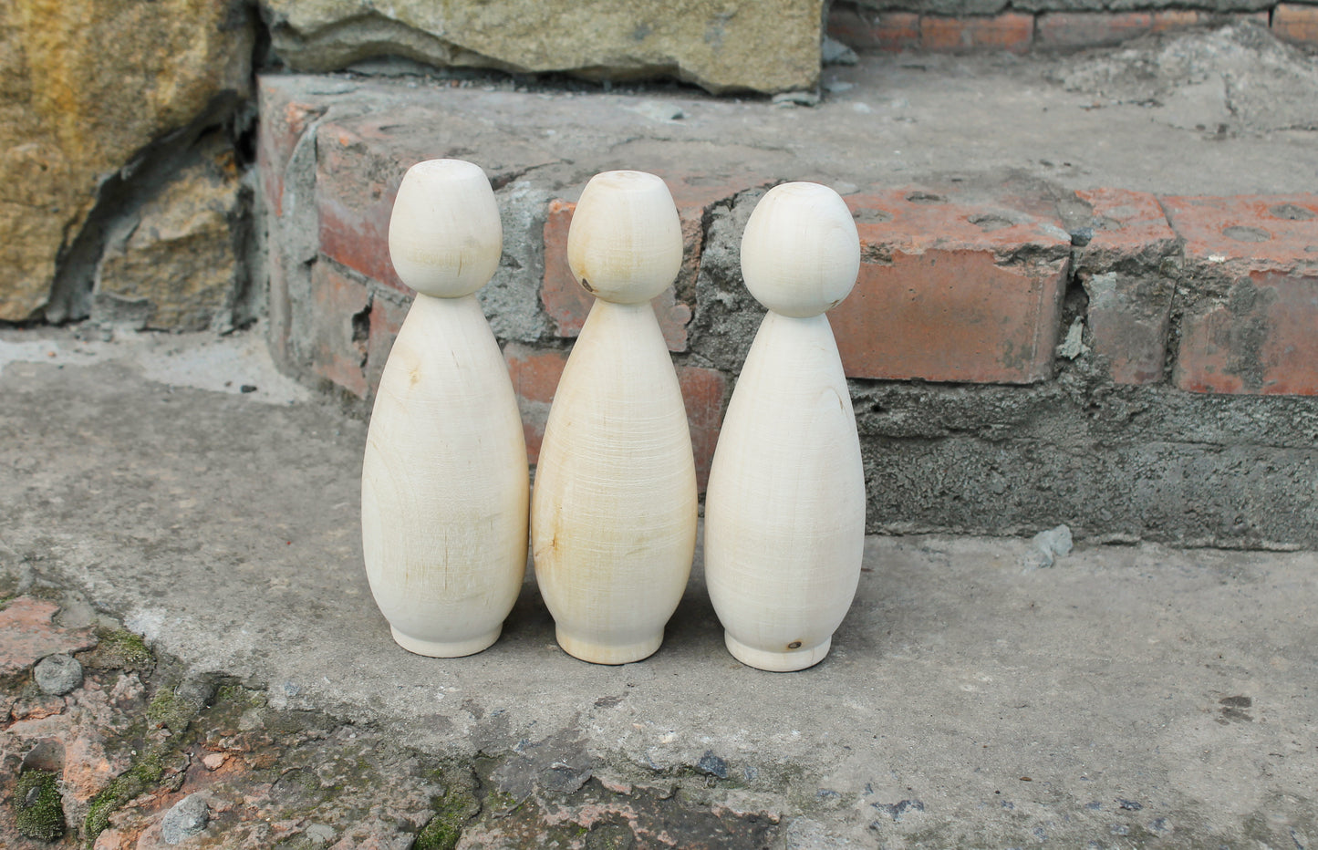 Unfinished Wooden Doll / Skittle – 8.1” Tall | DIY Beech Wood Figure - unfinished wooden skittle