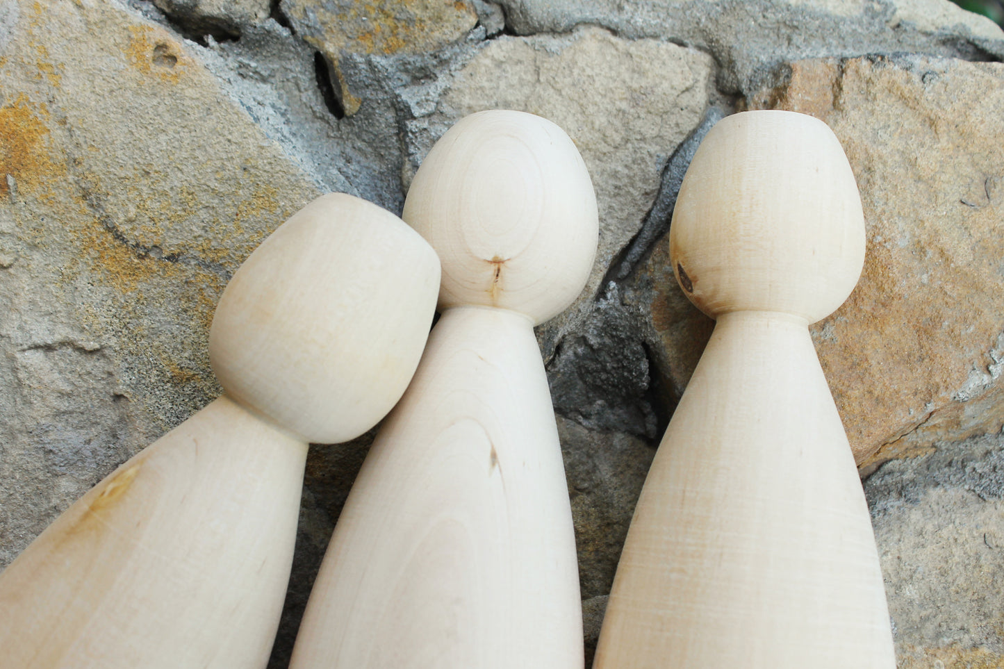 Unfinished Wooden Doll / Skittle – 8.1” Tall | DIY Beech Wood Figure - unfinished wooden skittle