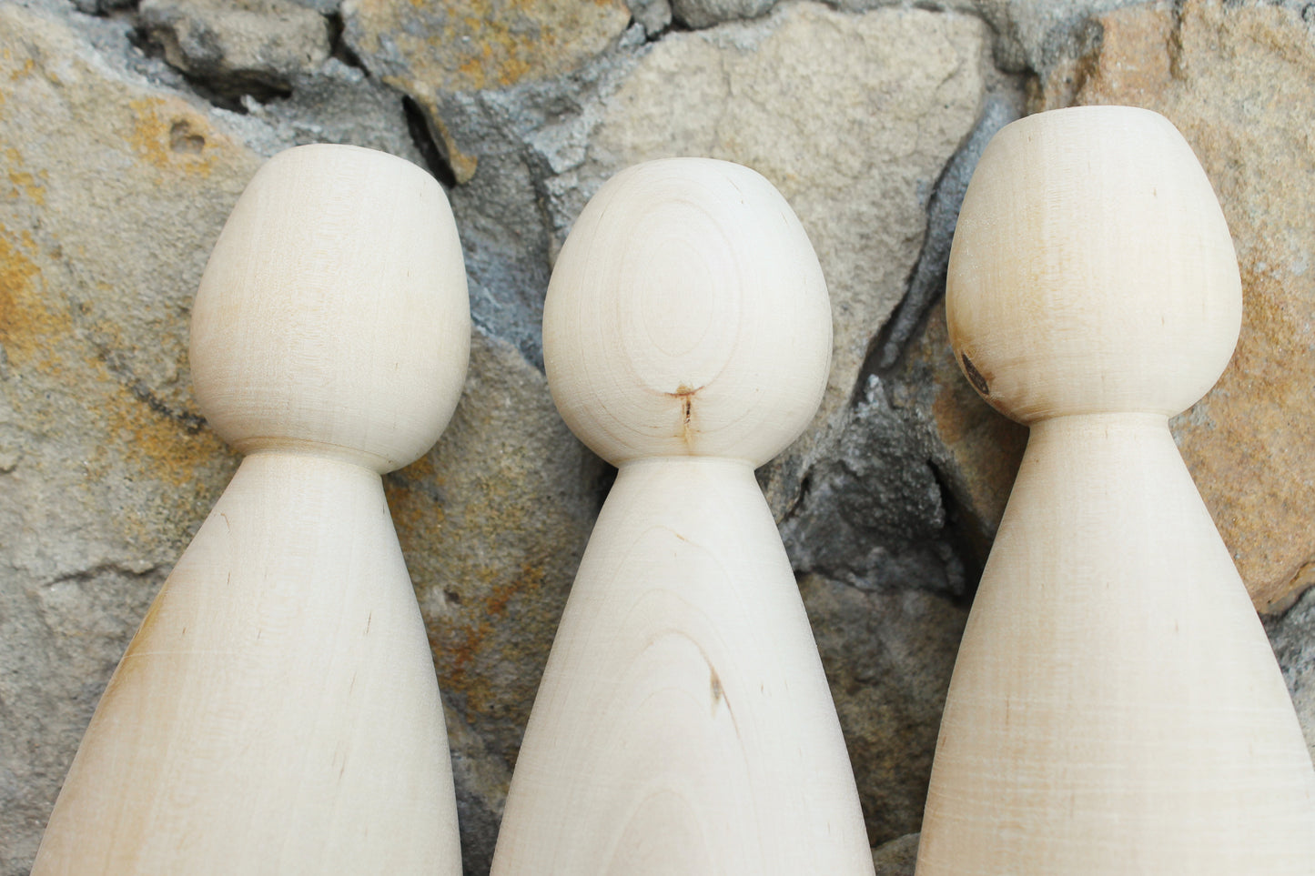 Unfinished Wooden Doll / Skittle – 8.1” Tall | DIY Beech Wood Figure - unfinished wooden skittle