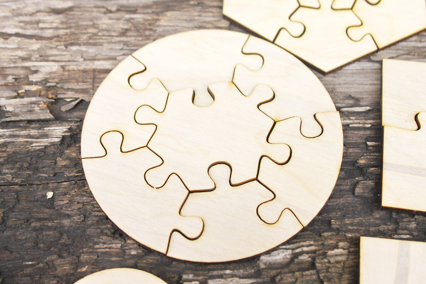 Wooden puzzle blanks - kids puzzle - laser cut puzzle blank - Wooden Puzzle - pick a form