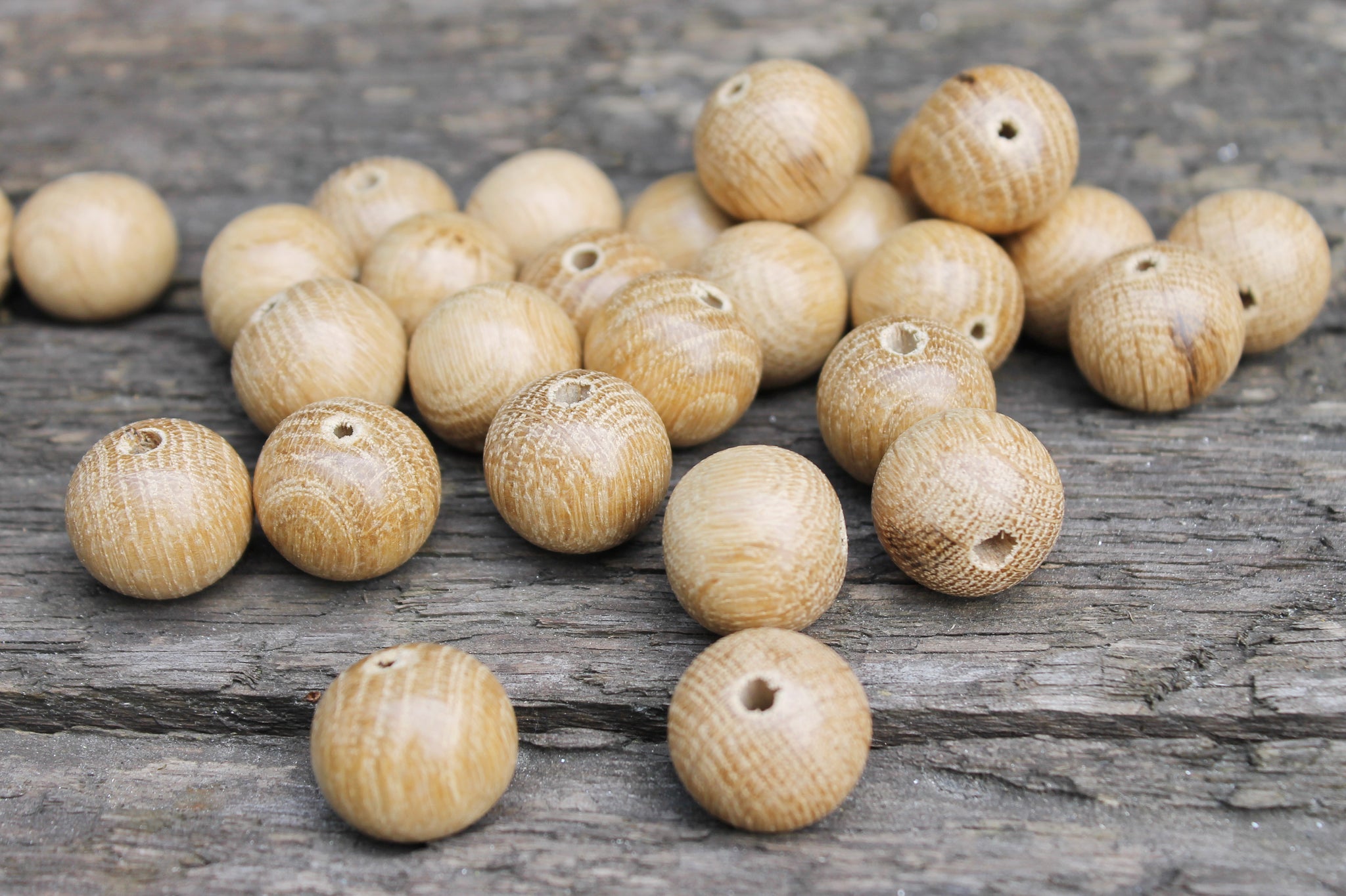 Hambaba wood beads, large wood beads, natural wood beads, twist