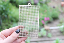 Load image into Gallery viewer, Cross stitch square picture - 4 inch x 2.4 inch - embroidery picture blank - small cross stitch picture blank - DIY cross stitch picture
