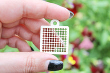 Load image into Gallery viewer, Set of 5 - Cross stitch square tiny picture - 1 inch x 1 inch - small cross stitch picture blank - DIY cross stitch picture

