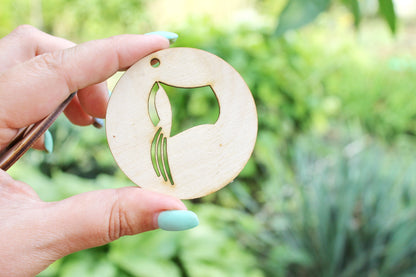 Zodiac earrings/pendants base, set of two Aquarius zodiac sign - laser cut zodiac 2.4 inches - unfinished zodiac earrings