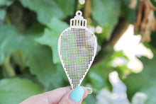 Load image into Gallery viewer, Christmas tree icicle - Cross stitch pendant blank of the wooden icicle - blanks Wood Needlecraft Pendant, wooden cross stitch blank
